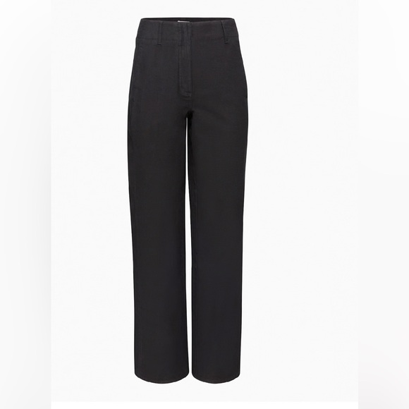 Aritzia Wilfred Free Ascendant High Rise Utility  Pant in black Sz 6 - Picture 2 of 14
